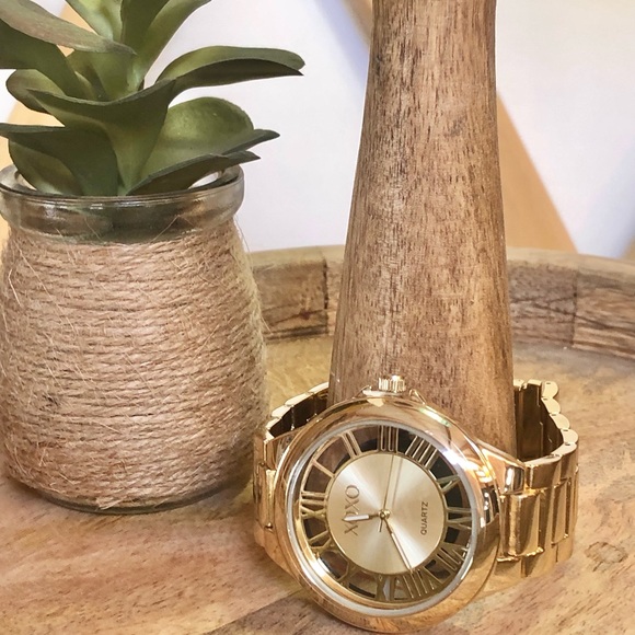 Women’s Gold-Tone XOXO Quartz Watch - Picture 8 of 13